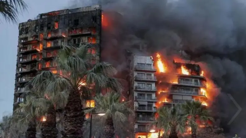 incendio en valencia